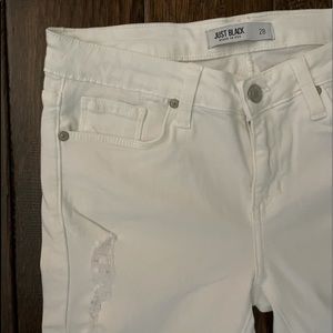 Just Black White Distressed Jeans